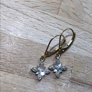 Diamond and gold earrings